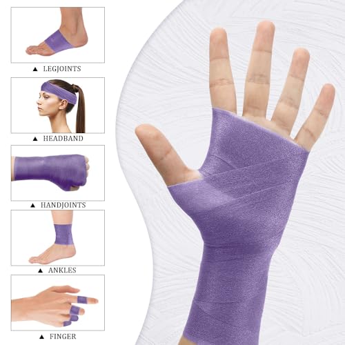 Pre Wrap,Prewrap,Pre Wrap Athletic,Prewrap Athletic Tape,Pre Wrap for Hair Soccer,Prewrap Athletic Tape for Hair,Athletic Wrap,Soccer Pre Wrap,Pre Wrap Tape,Foam Wrap,Athletic Prewrap (Purple)