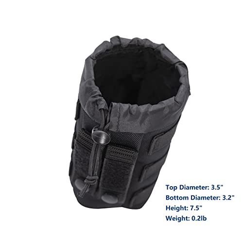 MOLLE Bottle Pouch Holder for Duty Belt Backpack Tactical/Sport Water Bottle Holster MK 9 OC Pepper Spray Carrier Nylon Carry Bag for Hiking Camping Fishing Climbing Hunting LE Police Patrol - color: Nylon Belt/MOLLE Clip