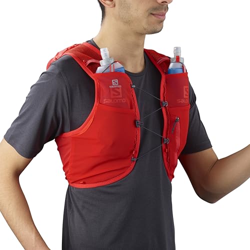 Salomon ADV HYDRA VEST 8 Running Hydration Pack - color: Fiery Red, size: Large
