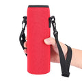 Neoprene Water Bottle Carrier Bag, Thermal Water Bottle Case with Strap