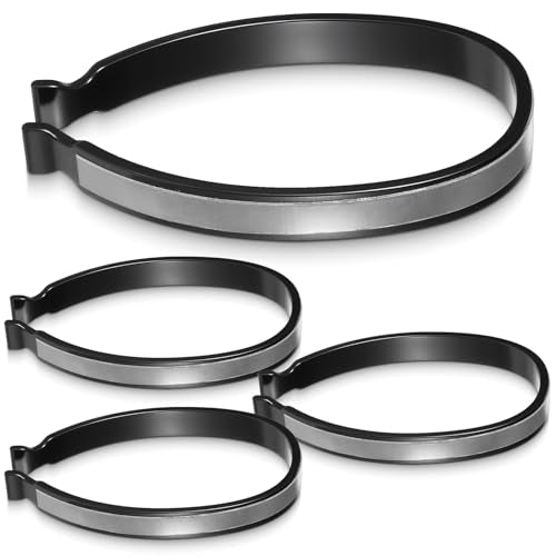 High Reflective Cycling Trousers Clips, 4 Pcs Bike Ankle Reflective Clip Outdoor Cycling Reflective-Gear Pant Cuff Clips