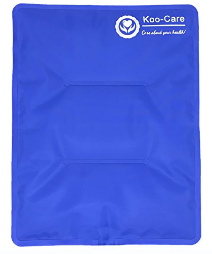 Koo-Care Large Gel Ice Pack for Injuries Reusable Flexible Hot Cold Therapy Compress - Pain Relief for Shoulder Rotator Cuff Hip Back Knee Ankle Replacement Post-Surgery Recovery (L, 11" x 14") - size: 11 x 14 Inch (Pack of 1)