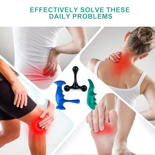 Trigger Point Massage Tool Set, 3 Pack Manual Body Massagers