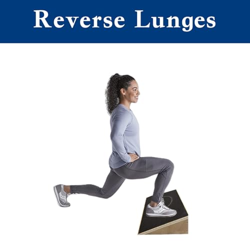 UKIA Slant Board for Squats - Slant Board Squat Wedge for Calf Stretching - Non-Slip Incline Knees Over Toes Weightlifting Equipment to Improve Athletic Performance