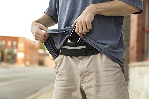 Armear Travel Belt Money Waist Pack - Hidden Waterproof Anti Theft Passport Security Fanny Pouch Wallet for Running Men Women