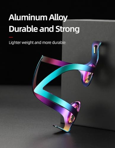 Aluminum Bike Water Bottle Holder, Water Bottle Cages for Bike (Multicolor) - color: Multicolor
