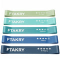 Resistance Bands for Working Out, Exercise Bands with 5 Resistance Levels, Natural Latex Resistance Bands Designed for Home Fitness, Strength Training and Flexibility Exercises - color: Blue
