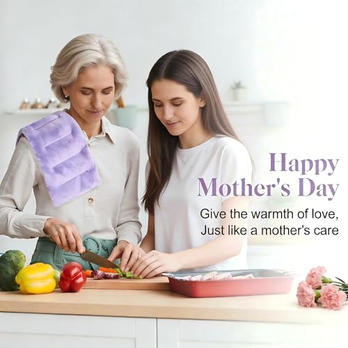 SuzziPad Microwave Heating Pad for Muscle Soreness Fatigue, 7"X16", Purple - color: Purple