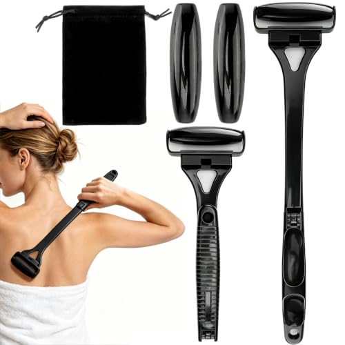 Back Massage Rollers Hot and Cold Compresses, Sturdy and Portable - color: Black