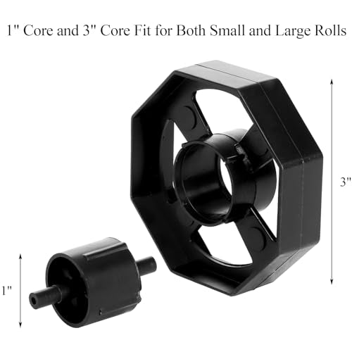 3 Pack Desktop Tape Dispenser Holder with 1 Inch Core and 3 Inch Core, Tape Roll Dispenser Desk Tape Dispenser with Weighted Non-Skid Base for Office Home School (Tape not Included)