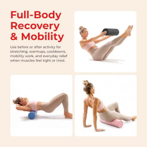 Sunny Health & Fitness 36" Pink High-Density Yoga Foam Roller - color: Pink, size: 36-Inch