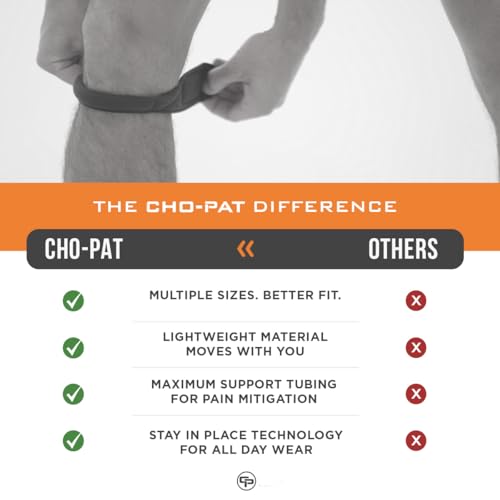 Cho-Pat Original Knee Strap, Patella Support for Runner’s Knee, Large - size: Large (Pack of 1)
