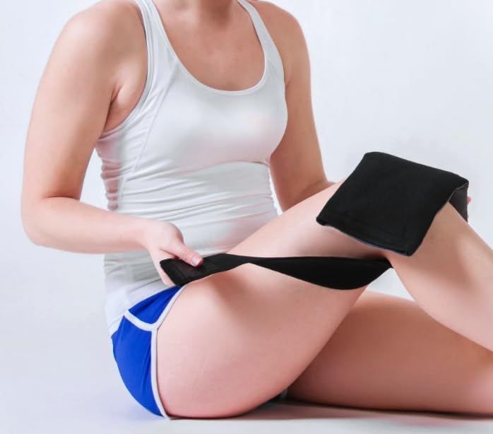 Cryopak Cold and Hot Therapy Wrap, Black, Latex-Free, Non-Toxic, for Back, Abdomen, Hip, Sports Injury Prevention, Recovery (Small). kit Includes Flexible Gel Compress, Sleeve and Strap. - size: Small