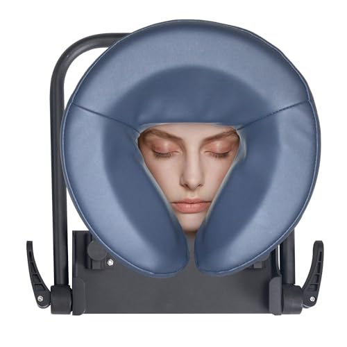 Master Massage Home Use Sleeping Mattress Top Massage Kit-Adjustable Headrest Face Pillow Cradle & Face Cushion Support Bracket, Head Face Rest Support- Eye Surgery Recovery - color: Royal Blue