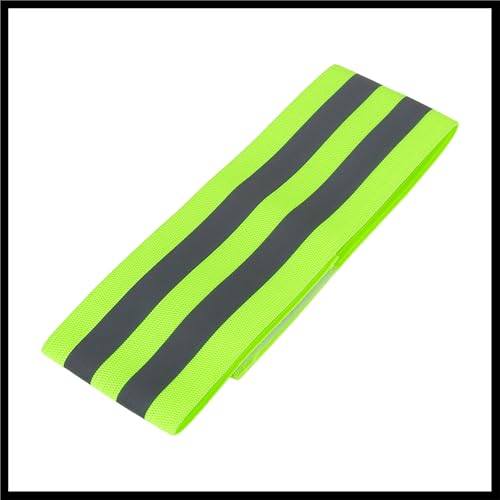8pcs Reflective Bands for Arm Reflective Armbands High Visibility Night Cycling Riding Reflector Tape Straps Bracelet Green Durable Material