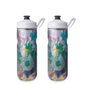 HydraPak Polar Sport Insulated Water Bottle 2-Pack (20oz, Splash Multi) - color: Splash Multi, style: 20oz/600ml (2-Pack)