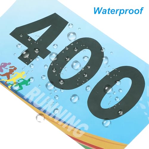 PATIKIL Tearproof Running Bib Numbers, Race Competitor Numbers - size: 7x4 Inch, style: 1-400