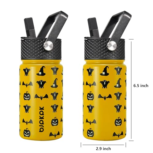 BJPKPK Insulated Water Bottle, 15oz Stainless Steel with Straw Lid - color: Halloween, style: 15oz
