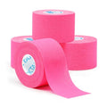 OK TAPE Athletic Sports Tape 4 Packs 32.8ft Per Roll Pink Strong Adhesion - color: Pink, size: 1.5" x 11yards - 4 Rolls