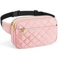 CXWMZY Fashion Fanny Packs for Women & Men, Girls Boys Teens Waist Bag Hip Bum Bag Cute Fanny Pack Casual Bum Bag with Multi-Pockets Adjustable Belts for Disney Traveling Cycling Running (Pink) - color: Pink