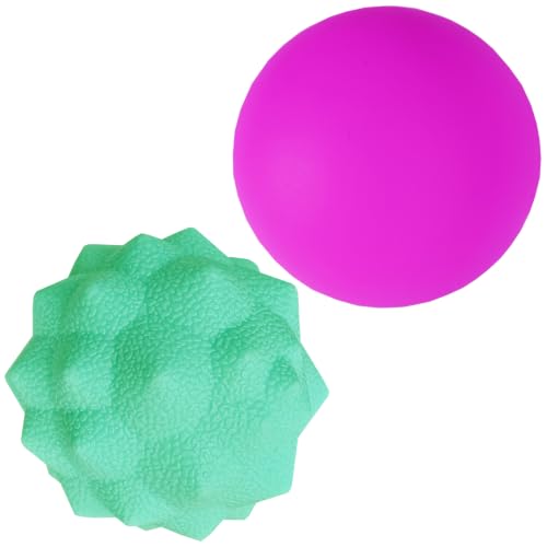 Silicone Massage Lacrosse Balls for Myofascial Release - color: 2.4"round+2.55"diamond