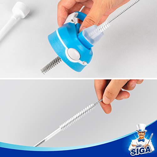 MR.SIGA 5 Pack Bottle Brush Cleaning Set with Storage Holder, White - size: 5.3 x 5.3 x 15.5 inch