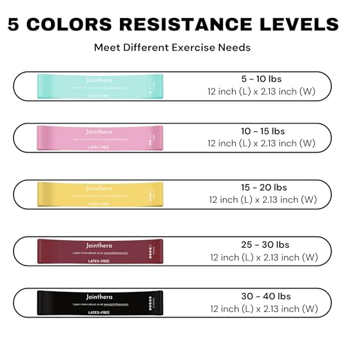 Latex Free Resistance Bands Bundle – Mini Loop + Pull Up Bands