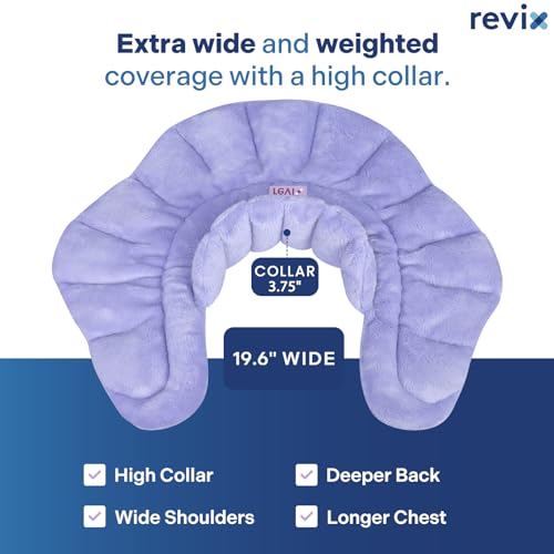 REVIX Microwave Heating Pads for Neck Shoulder & Back, Moist Heat, Purple - color: Purple