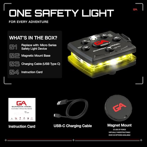 Guardian Angel Micro Safety Light - Yellow Front & Yellow Rear - color: Yellow/Yellow