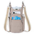 Telena Water Bottle Holder with Strap RFID Crossbody Bags for Women - color: Taupe