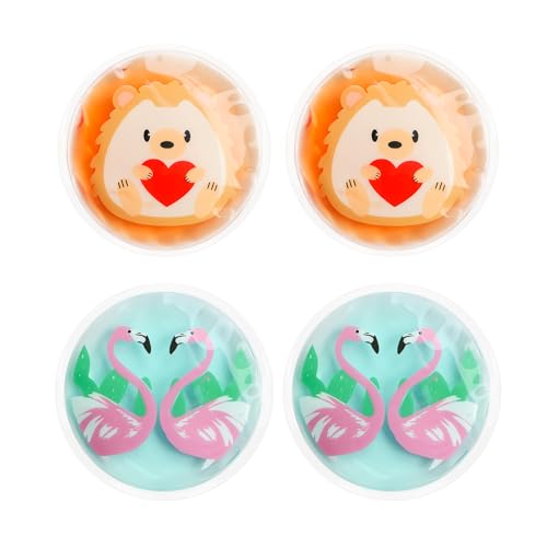 Hot and Cold Eye Pads, Reusable Eye Patches - color: Hedgehogs+red-crowned Cranes