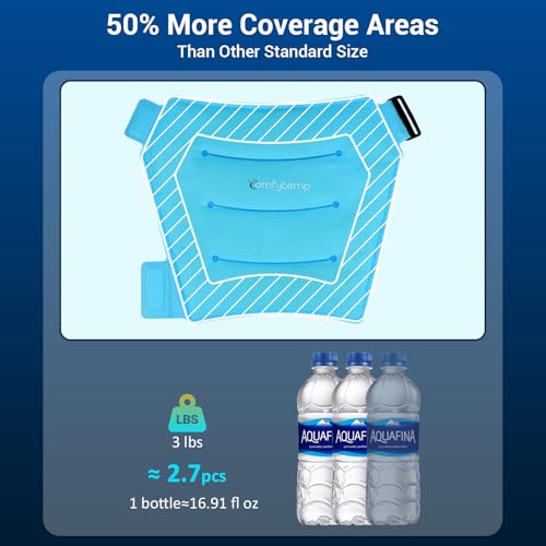 Comfytemp Hip Ice Pack Wrap for Hip Pain Relief, Sciatica (L/XL/2XL) - color: Bright Blue, size: Large/X-Large/2X-Large