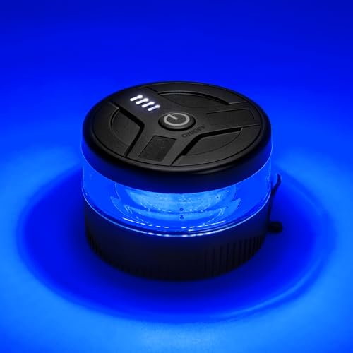 NeaLia Magnetic Wireless Beacon Light, USB-C Strobe Light, Blue - color: Blue
