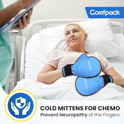 Comfpack Hand Ice Pack for Pain Relief, Full Hot Cold Therapy Gloves 2 Pack