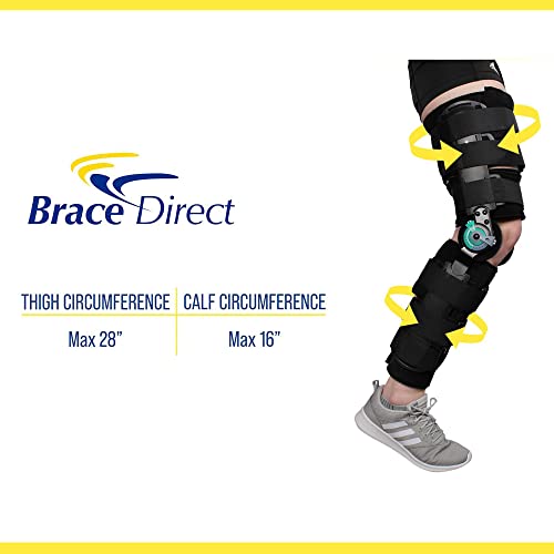 Brace Direct ROM Post-Op Telescoping Knee Brace Plus L/XL Undersleeve