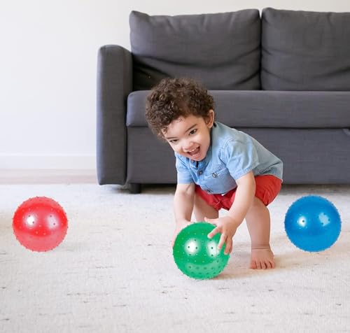 Bedwina 7-Inch Knobby Sensory Balls, Spiky Massage Stress Balls - size: 30-Pcs