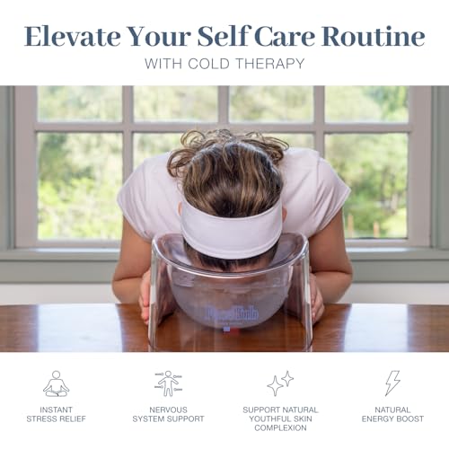 Facial Cold Plunge, Face Tub with Breathing Tubes, Made in USA