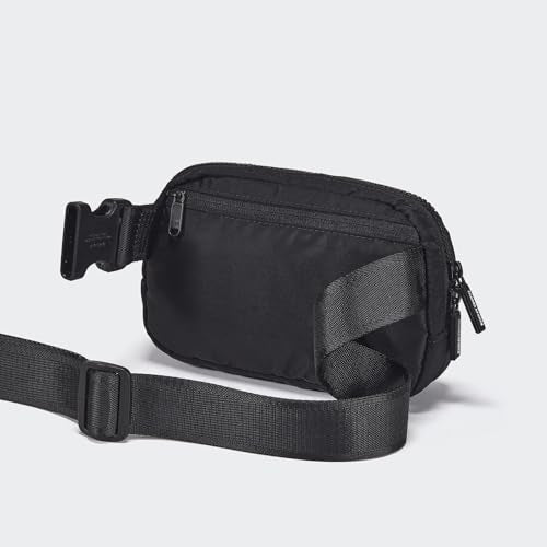 Pander Two Way Zipper Fanny Pack Nylon Everywhere Belt Bag for Women, Water Repellent Waist Packs, Crossbody Bags with Adjustable Strap (Black). - color: Black