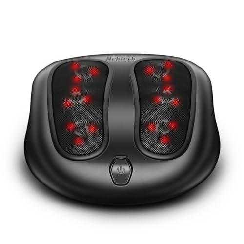 Nekteck Foot Massager with Heat, HSA Eligible FSA Massage Tools Gifts - color: Black