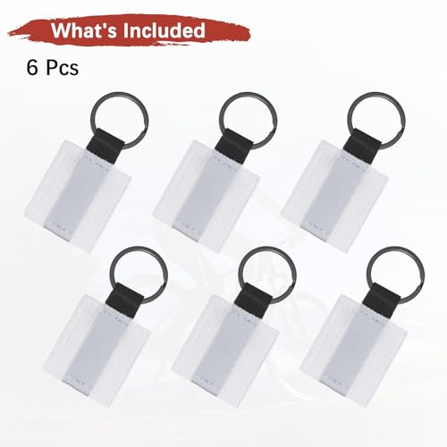 Safety Reflector Pendants, Fabric Reflective Safety Keychain Gear for Backpack & Running & Cycling - color: White