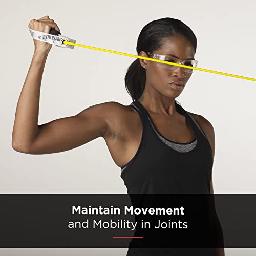 THERABAND Resistance Tubes, Exercise Band, Physical Therapy, 48", Yellow - color: Yellow - Thin