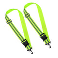 2 Pcs Reflective Belt Sash Walking Gear, High Visibility Safety Running Gear, Night Walking Safety Gear for Men Women Kids Night Dog Walking Gear - color: Green