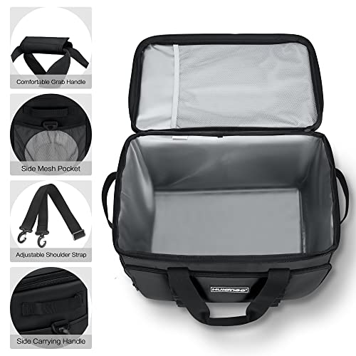 Hulongo Soft Sided Insulated Cooler Bag, 32L - color: black