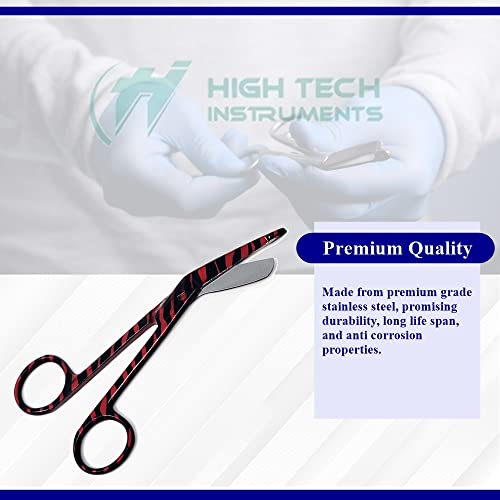 6 Pcs Set of Bandage Scissors 5.5" Long, Nurse Vet Tech Gift - Made of Stainless Steel with Colorful Patterns, First Aid, Used For Cutting Gauze, Tape, Clothing Bandages, Vet Wrap Adhesive Removal - style: Set 5