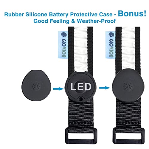 Reflective Running Gear LED Armband Rechargeable - color: Red Black