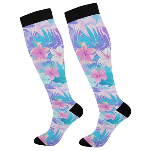Wusikd Pirate Skulls Compression Socks for Women and Men Circulation Cute Long Socks for Athletic Running 1 - color: Multi 3