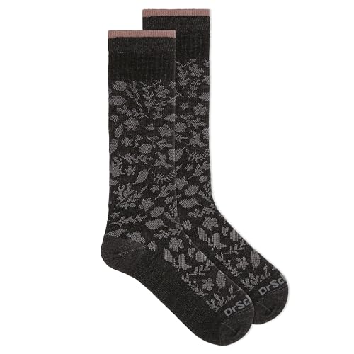 Dr. Scholl's Women's Graduated Compression Knee High Socks - color: Black Paisley (1 Pair), size: 4-10