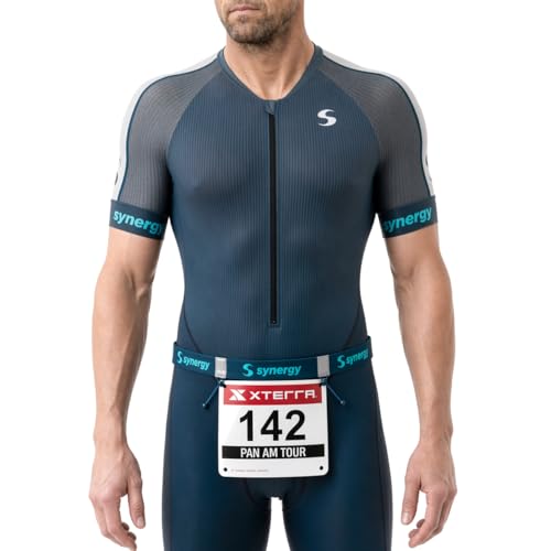 Synergy Running/Triathlon Race Day Number Belt - color: Teal 1-Pack