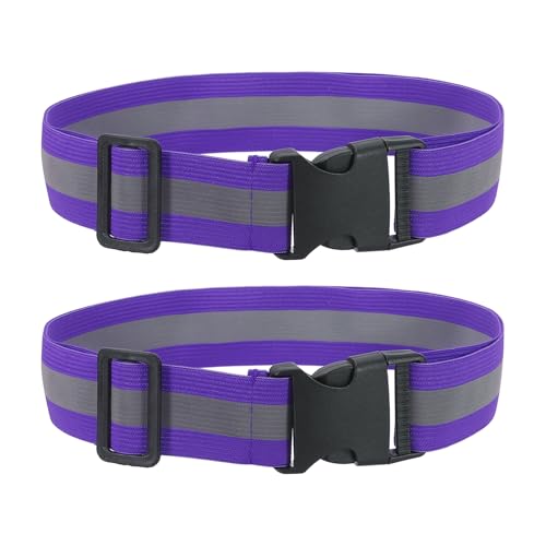 Reflective Safety Belt Adjustable - color: Purple