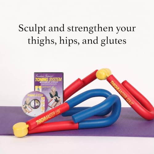 Suzanne Somers Toning System – Home Resistance Fitness Set for Legs, Hips, Arms & Core, Includes Instructional DVD, Durable Exercise Toner Tools